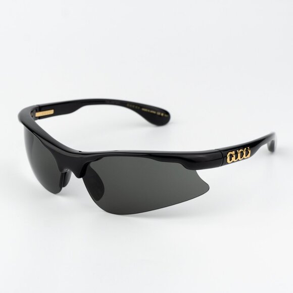 Gucci Women Sunglasses Black Grey Mask GG1774S 006 BRAND NEW - Picture 1 of 12
